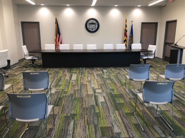 Newly Renovated Frostburg City Hall Building with Custom Commercial Furniture