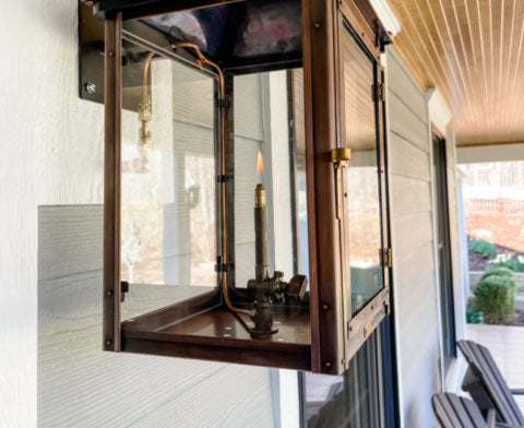 Exterior Copper Gas Lanterns